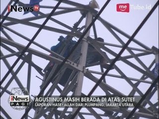 Pria yang Memanjat Sutet Terlihat Tertidur di Atas Menara - iNews Pagi 15/08