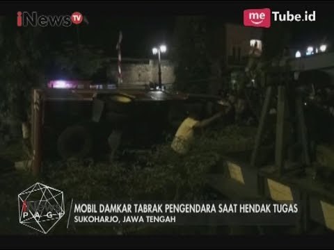 Mobil Damkar Terbalik Setelah Tabrak 2 Motor, 4 Orang Alami Luka Serius - iNews Pagi 19/08