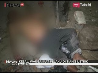 Tertangkap, Pelaku Curanmor di Hakimi Warga Hingga di Ikat Ditiang Listrik - iNews Pagi 22/08