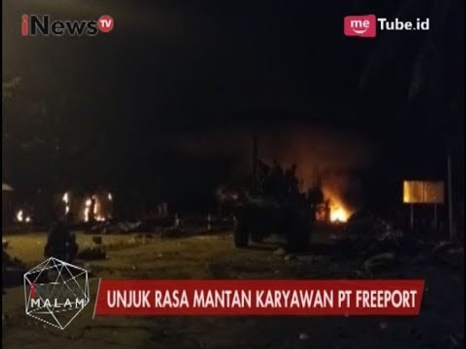 Anarkis! Aksi Unjuk Rasa Dilakukan Mantan Karyawan PT. Freeport di Timika Papua - iNews Malam 19/08