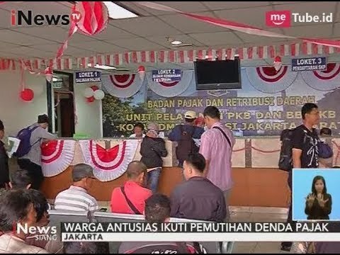 Warga Antusias Ikuti Pemutihan Denda Pajak Kendaraan - iNews Siang 24/08