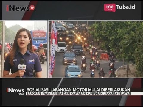 Situasi Arus Lalu Lintas di Kuningan Terkait Pelarangan Melintas Bagi Pemotor - iNews Pagi 23/08