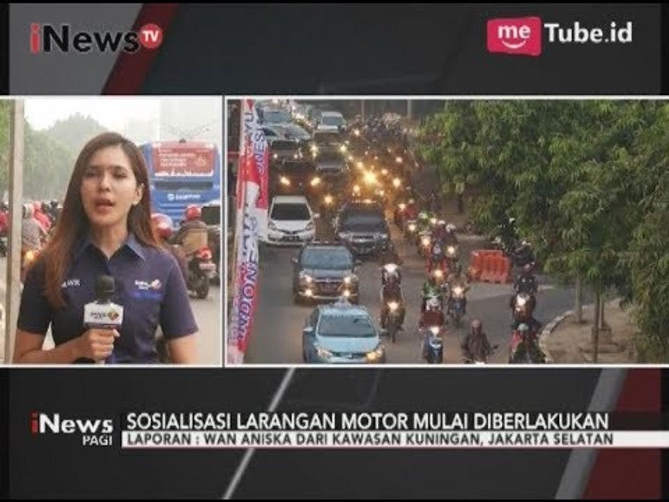 Situasi Arus Lalu Lintas di Kuningan Terkait Pelarangan Melintas Bagi Pemotor - iNews Pagi 23/08