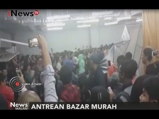 Video Amatir, Warga Saling Berdesak - desakan Demi Dapatkan Sepatu Diskon Murah - iNews Malam 23/08