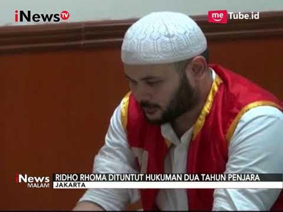 Terkait Kepemilikan Sabu, Ridho Rhoma Divonis 2 Tahun Penjara - iNews Malam 29/08