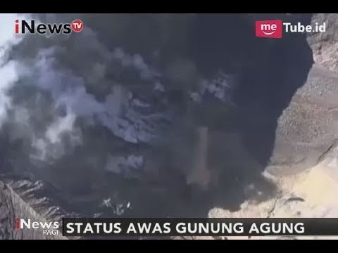 Kepulan Asap Masih Keluar Dari Kawah Gunung Agung - iNews Pagi 23/10
