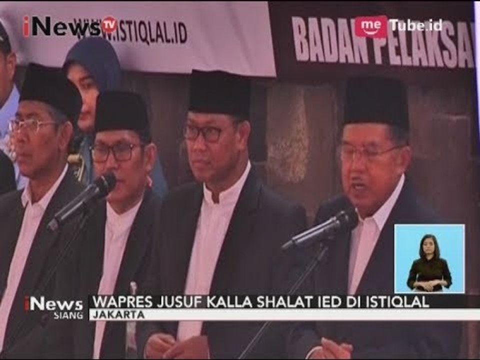 Wapres JK Melaksanakan Sholat Ied di Masjid Istiqlal & Serahkan Hewan Qurban - iNews Siang 01/09
