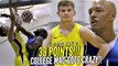 College Mac McClung CRAZY 39 POINTS vs LaVar Ball!??  CRAZY DUNKS in 2nd Georgetown Game!
