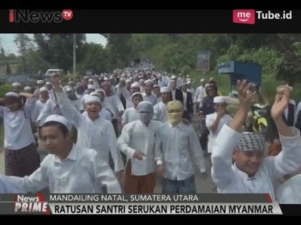 Prihatin Dengan Etnis Rohingya, Ratusan Santri di Sumut, Turun ke Jalan - iNews Prime 05/09