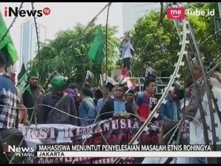 Sejumlah Organisasi Mahasiswa Gelar Aksi Untuk Rohingya di Kedubes Myanmar - iNews Petang 07/09