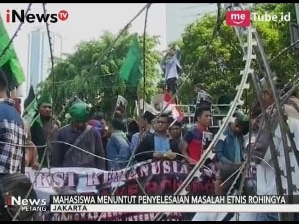 Sejumlah Organisasi Mahasiswa Gelar Aksi Untuk Rohingya di Kedubes Myanmar - iNews Petang 07/09