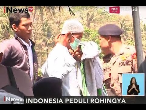 Peserta Aksi Solidaritas Rohingya di Borobudur Diperiksa Ketat Oleh Polisi - iNews Siang 08/09