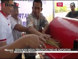 Partai Perindo Berikan Mesin Perontok Padi untuk Petani Cirebon - iNews Pagi 10/09