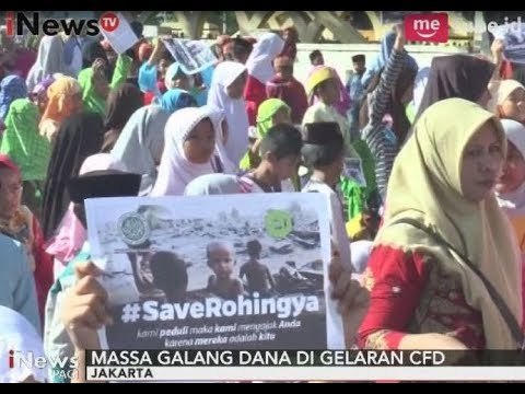 Aksi Solidaritas Etnis Rohingya, Massa Gelar Penggalangan Dana di CFD - iNews Pagi 11/09