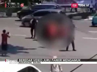 [Video Amatir] Seorang Juru Parkir Ngamuk ingin Menikam Anggota Polisi - iNews Malam 09/09