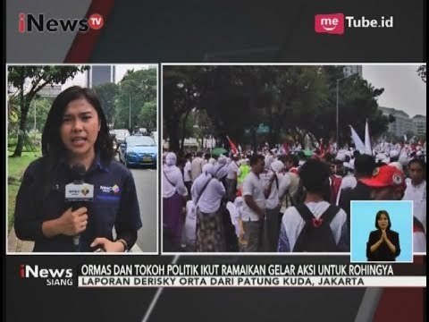Ribuan Massa & Tokoh Politik Gelar Aksi Bela untuk Etnis Rohingya di Monas - iNews Siang 16/09