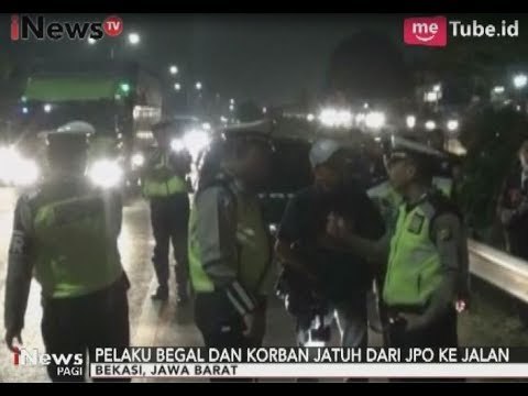 Seorang Begal Tewas Terjatuh Dari Atas JPO Pasca Berkelahi Dengan Korbannya - iNews Pagi 20/09