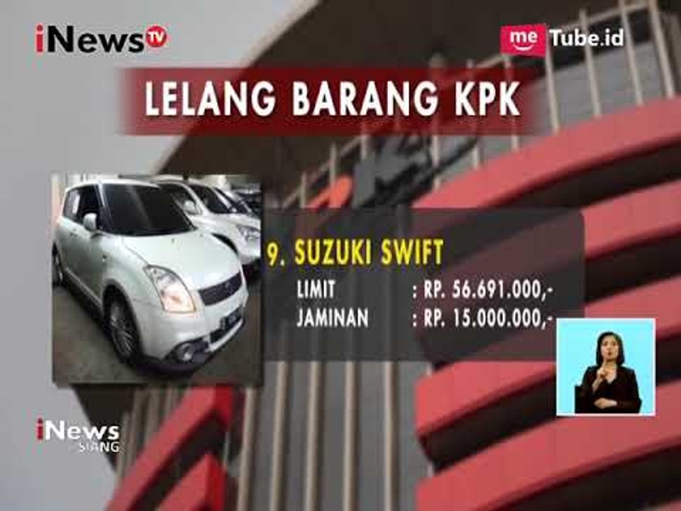 KPK Akan Melelang 22 Barang Sitaan Dari yang Biasa Hingga Mewah, Apa Saja ? - iNews Siang 20/09