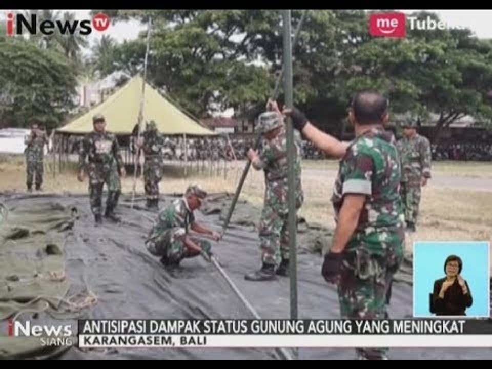 Status Gunung Agung Terus Meningkat, Anggota TNI Siapkan Tenda Pengungsian - iNews Siang 21/09