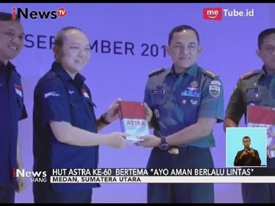 PT. Astra Rayakan HUT Ke-60 dan Mengajak Masyarakat untuk Taat Berlalu Lintas - iNews Siang 23/09