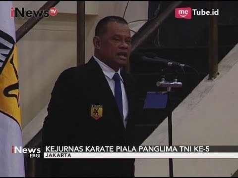 Panglima TNI Resmi Tutup Kejurnas Karate Piala Panglima TNI ke 5 - iNews Pagi 25/09