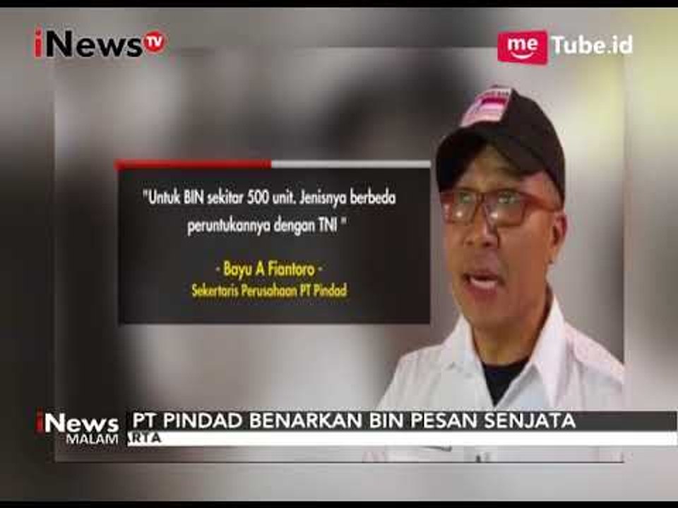 PT Pindad Membenarkan Pemesanan 500 Pucuk Senjata Oleh BIN - iNews Malam 25/09