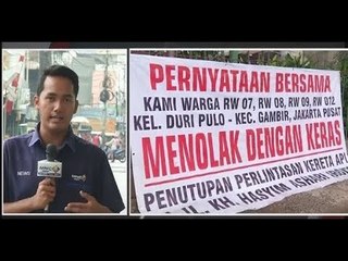 Warga Jakbar Tolak Rencana Penutupan Perlintasan Kereta di Jalan Kyai Tapa - iNews Pagi 28/09