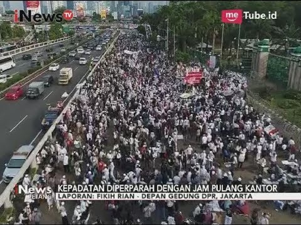 Pantauan Arus Lalu Lintas Disekitar Lokasi Aksi Damai di Depan Gedung DPR RI - iNews Petang 29/09