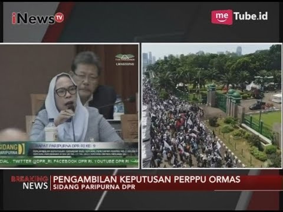 Tanggapan Para Peserta Sidang Paripurna DPR Terkait Pembahasan Perppu Ormas - Breaking News 24/10