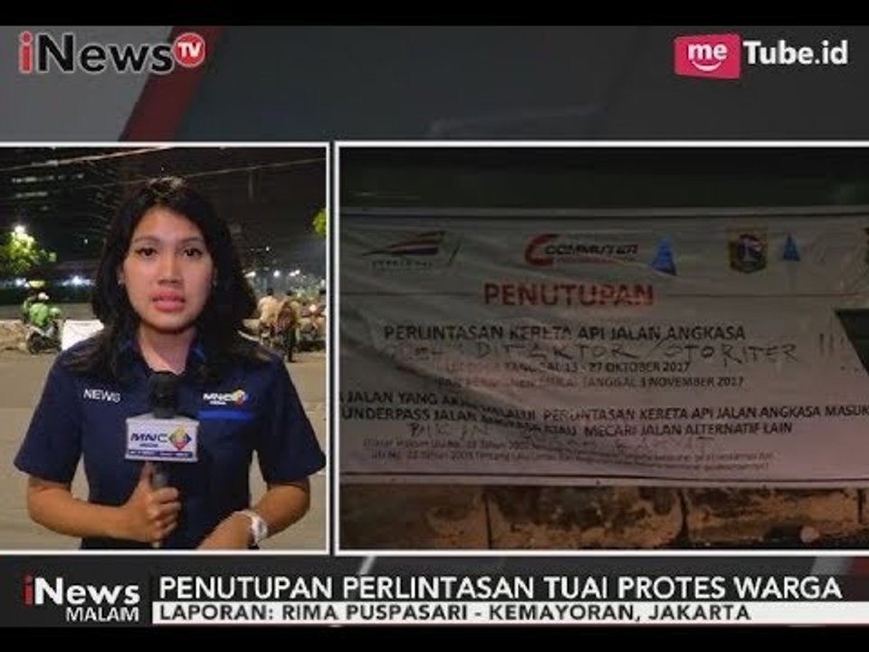 Penutupan Perlintasan Kereta Api Kemayoran Menuai Protes Warga - iNews Malam 25/10