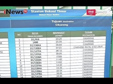 Resmi Dibuka, Berikut Informasi Keberangkatan Awal & Akhir KRL Jakarta-Cikarang - iNews Pagi 09/10