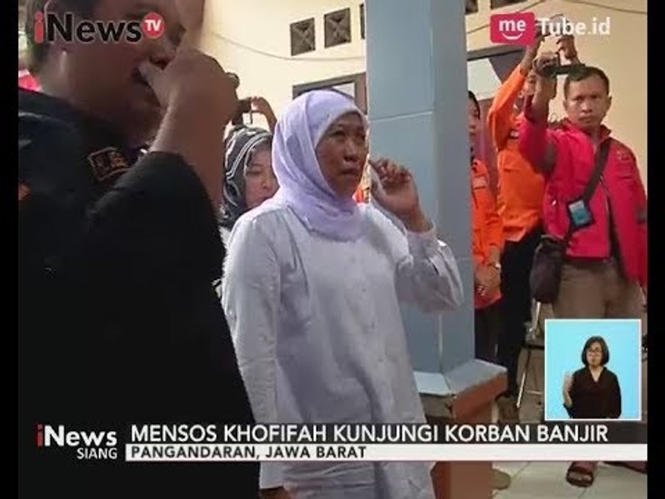 Mensos & Wakil Bupati Pangandaran Kunjungi Dapur Umum Bencana Alam Pangandaran - iNews Siang 10/10