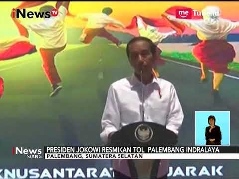 Presiden Jokowi Resmikan Jalan Tol Pertama di Sumatra Selatan - iNews Siang 13/10
