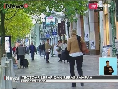 Perbedaan Trotoar Pejalan Kaki di Belgia dan di Jakarta - iNews Siang 12/10