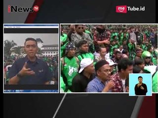 Pengemudi Transportasi Online Gelar Aksi Damai di Depan Gedung Sate - iNews Siang 16/10