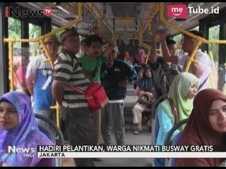 Sambut Pemimpin Baru, PT. Transjakarta Menggratiskan Armada Busway - iNews Pagi 17/10