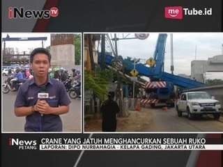 Crane yang Jatuh Menimpa Ruko Telah Berhasil Dievakuasi - iNews Petang 17/10