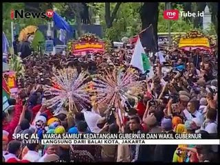 Meriah!! Warga Menyambut Kedatangan Gubernur & Wagub Jakarta di Balaikota - Special Event 16/10