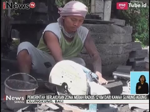 Beberapa Pengrajin Batu di Bali Gulung Tikar Pasca Status Awas Gunung Agung - iNews Siang 18/10