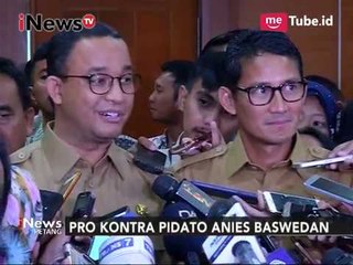 Jawaban Anies Baswedan Terkait Pidatonya Dengan Kata "Pribumi" - iNews Petang 17/10