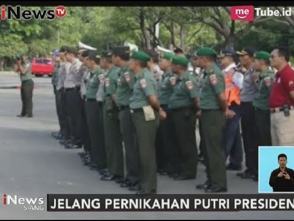 Jelang Pernikahan Kahiyang Ayu, Tim Gabungan Gelar Apel Bersama - iNews Siang 19/10