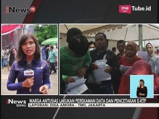 Laporan Terkini Tempat Perekaman Data & Pencetakan e-KTP di TMII - iNews Siang 21/10
