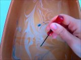 Ebru tutorial Come disegnare sull'acqua con colori acrilici