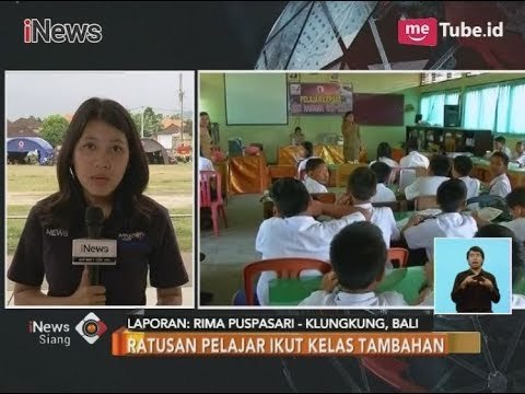 Gunung Agung Erupsi, Para Siswa Ini Tetap Ujian di Pengungsian - iNews Siang 04/12