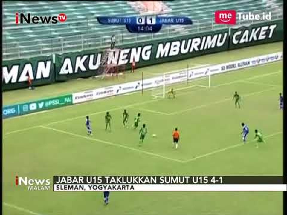 Jabar U15 Juara Piala Soeratin U15 Setelah Taklukan Sumut U15 4-1 - iNews Malam 28/10