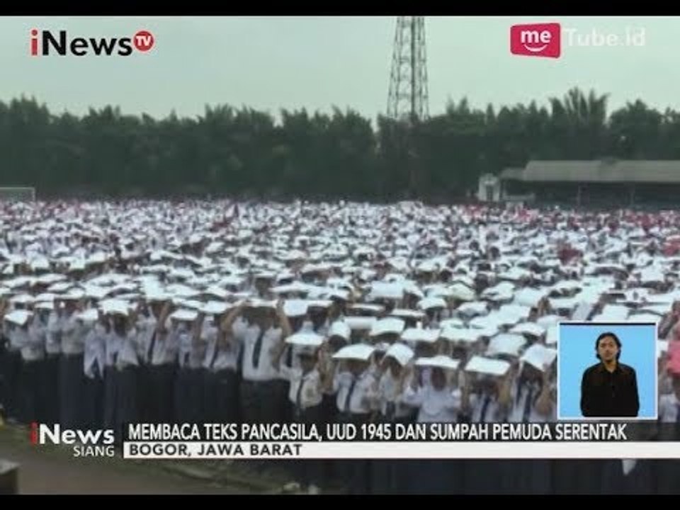 15 Ribu Siswa Serentak Bacakan Teks Pancasila, UUD 1945 & Sumpah Pemuda - iNews Siang 29/10