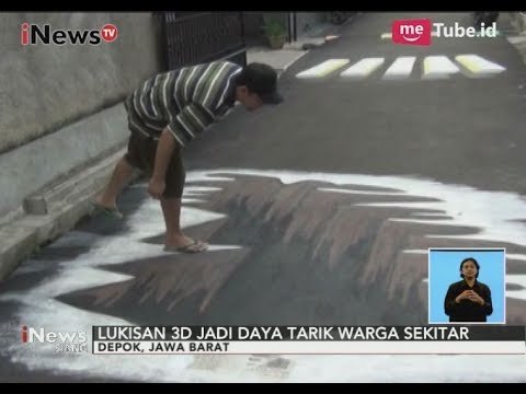 Kreatif, Sejumlah Pemuda Membuat Lukisan 3D di Jalanan - iNews Siang 29/10