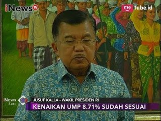 Wakil Presiden Menilai Kenaikan UMP Sebesar 8,7% Sudah Tepat - iNews Sore 01/11
