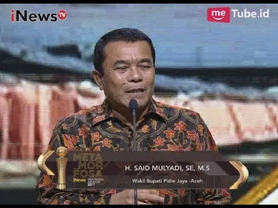 Kab. Pidie Jaya Aceh Mendapatkan Apresiasi Kepedulian Lingkungan - Indonesia Awards 2017