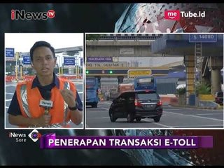 Penerapan Transaksi E-Toll Sudah Berlaku 2 Hari, Berikut Pantauannya - iNews Sore 01/11